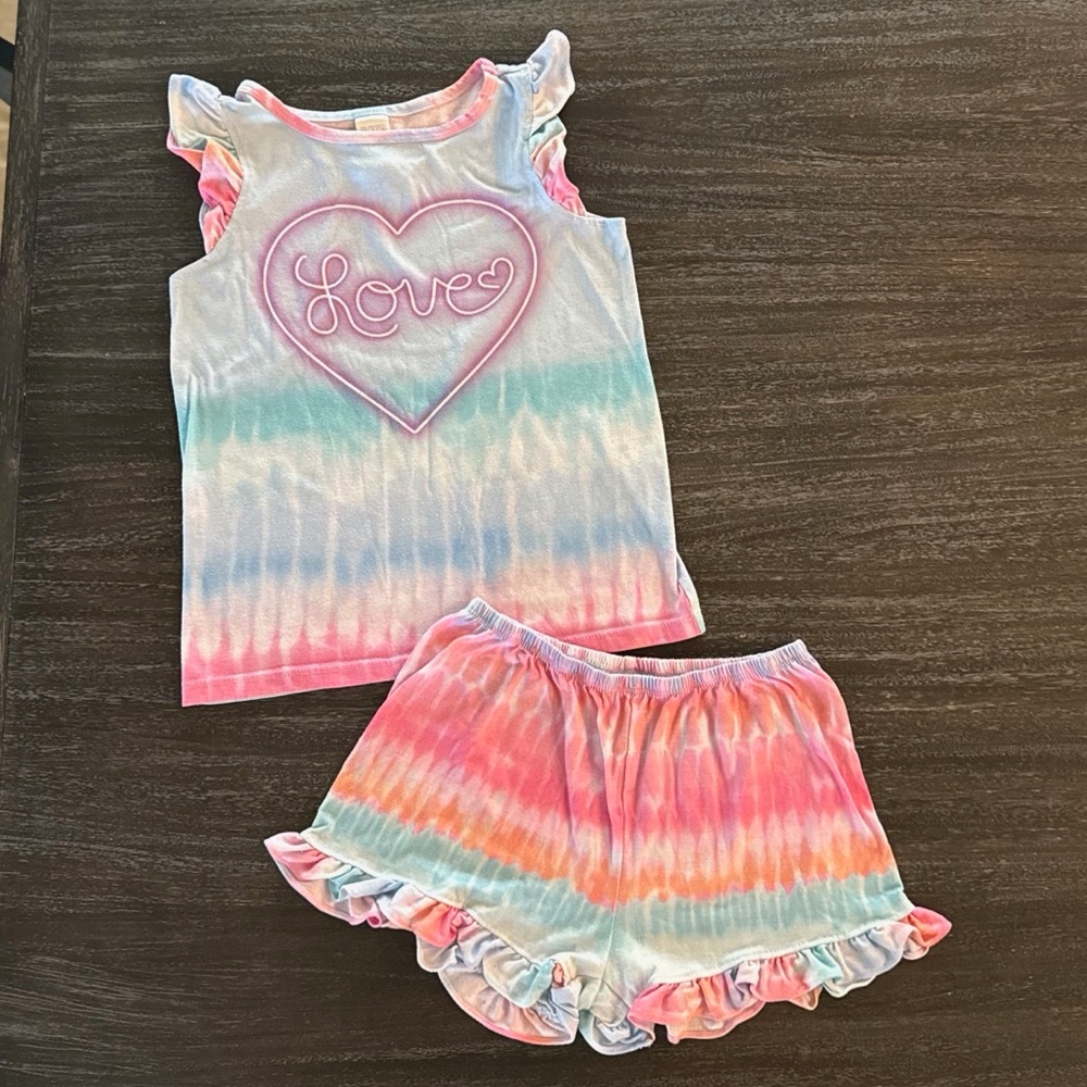 The Children's Place Girls Medium (7/8) Matching Tank and Short Set